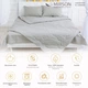Літній постільний комплект MirSon №2512 EcoSilk Light Gray 116-5703 Ковдра + 2 подушки 50x70 + 2 наволочки + простирадло (2200003108408) - зображення 2