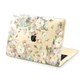 Чехол пластиковый для Apple MacBook Air 15 M2 M3 M4 M5 2023-2026 (Акварельные цветы бежевые) A2941/A3114/A3241/A3448 макбук - изображение 7