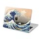 Чехол пластиковый для Apple MacBook Air 13 M2 M3 M4 M5 2022-2026 (Большая волна, Канагава) A2681/A3113/A3240/A3449 макбук эйр 13.6" аир - изображение 1