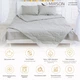 Летний постельный комплект MirSon №2584 Шерсть 16-5703 Light Gray Одеяло + 2 подушки 50x70 + 2 наволочки + простынь (2200003104875) - изображение 2