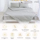 Летний постельный комплект MirSon №2607 Silk Kapok 16-5703 Light Gray Одеяло + 2 подушки 50x70 + 2 наволочки + простынь (2200003106589) - изображение 2