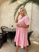Жіноча літня муслінова сукня з воланом Uaclothes 42-46 Рожевий (like32682-128891360) - зображення 2