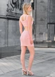 Женский костюм стаф летний топ юбка розовый с логотипом Staff le pink L (337347) - изображение 2