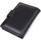Компактный мужской бумажник вертикального формата из натуральной кожи ST Leather bg230fash95 Черный - изображение 2