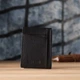 Мужской кошелек для карточек из натуральной кожи ST Leather Wallet 23091 Черный - изображение 10