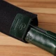 Кожаная ключница унисекс на молнии зеленая 14х3х3 см (37BC8BB70ADD) - изображение 10