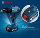 Акумуляторний дриль-шурупокрут Bosch GSB 183-LI (18В, 13 мм, 56 Нм, 2 Агод) ударний + 2АКБ зарядний пристрій кейс (25645) - зображення 8