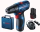 Акумуляторний дриль-шурупокрут Bosch GSR 120-LI (12В, 10 мм, 30 Нм, 2 Агод) + 2АКБ зарядний пристрій кейс (25609) - зображення 2