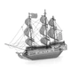 3D пазл Металлический Пиратский корабль Black Pearl - изображение 1