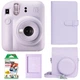 Камера моментального друку Fujifilm Instax Mini 12 Purple + чохол + фотоплівка 20 шт + фотоальбом 108 + фоторамка - зображення 1