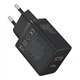 Мережевий зарядний пристрій Baseus Cube Fast Charger C+U 30W EU Cluster Black - изображение 6
