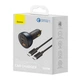 Автомобільний зарядний пристрій Baseus Qualcomm Quick Charge 5 Technology Multi-Port Fast Charge Car Charger C+C+U 160W set Gray (TZCCZM-0G) - изображение 2