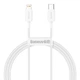Кабель Baseus Superior Series Type-C to IP PD 20W 1m White - изображение 1