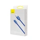 Кабель Baseus Crystal Shine Series Fast Charging Data Cable USB to iP 2.4A 1.2m Blue (CAJY000003) - изображение 2