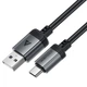 Кабель ACEFAST C20-04 USB-A to USB-C aluminum alloy charging data cable Black (6974316283782) - зображення 3