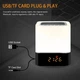 Ночник лампа многоцветный портативный светильник MiNi-HiFi Speaker и беспроводная спикер Bluetooth с часами 1200 mAh - изображение 9