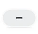 Мережевий зарядний пристрій 20W Блок швидкого заряджання USB-C Power Adapter Type-C 20 Ват Швидка зарядка для iPhone iPad Samsung Xiaomi Meizu Huawei Vivo Oppo Google White - зображення 3