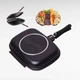 Сковорода-гриль двостороння антипригарне Double grill PAN GRANDBERG прямокутна подвійна 32 см - зображення 1