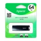 Флешка Apacer AH336 64 ГБ USB 2.0 чорна - зображення 2