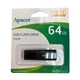 Флеш-накопичувач Apacer USB 3.2 Gen 1 AH25B 64Gb Black (AP64GAH25BB-1) - изображение 2