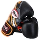 Перчатки боксерские кожаные Twins Special 5058 на липучке размер 12 унций Black-Orange - изображение 3
