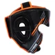 Шлем боксерский кожаный с полной защитой Twins Special 123 размер L Black-Orange - изображение 2