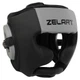 Шолом боксерський шкіряний з повним захистом Zelart Fight Gear 3870 розмір L Black-Grey - зображення 1