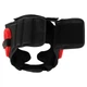 Шлем боксерский кожаный с полной защитой Zelart Fight Gear 3870 размер L Black-Red - изображение 5