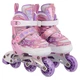 Роликові ковзани з комплектом захисту Banwei 902-9 розмір 35-38 Pink-Violet - зображення 3