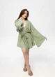 Кімоно Pretty з мусліну коротке зелене One size - зображення 2