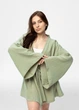 Кімоно Pretty з мусліну коротке зелене One size - зображення 7