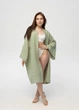 Кімоно Pretty з мусліну довге зелене One size - зображення 7