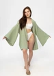 Кімоно Pretty з мусліну коротке зелене One size - зображення 9