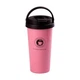 Термочашка Happy Life Creative Cafe Style 500 мл з ручкою, рожевий - зображення 1