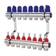 Коллектор гребенка для теплого пола расходомерами 8 контуров KOER KR.1110-02 1"x8 WAYS KR2645 - изображение 1