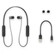 Бездротові навушники Sony WI-C310 / Bluetooth 5.0 / До 15 годин роботи від акумулятора / Чорні - зображення 4