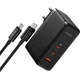 Мережевий зарядний пристрій з кабелем Baseus GaN5 Pro Digital Fast Charger 2C+U 160W Cluster Black (With Superior Charging Data Cable C to С) (P10110825113-00) - изображение 6