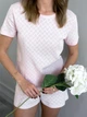 Женская пижама(футболка+шорты) Rose Amour S/M бледно-розовый SetPH1213 - изображение 6