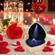 Коробочка для помолвочного кольца в форме сердца Corazón футляр с LED подсветкой для предложения / ювелирных и бижутерных изделий, золотой (105063385) - изображение 3