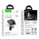 АЗП з FM-модулятором HOCO E86 Alegria 48W dual port PD30W+QC3.0 car BT FM transmitter Black - зображення 2