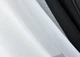 Кухонные шторы VR-Textil № 017к комбинированные с подвязками черный с белым 265х170 см (52-1166) - изображение 4