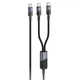 Кабель USB Type-C to USB Type-C, USB Type-C 2в1 / Провод шнур Юсб Тайп Си на Юсб Тайп Си, Юсб Тайп Си для быстрой зарядки и передачи данных 1.2м Black V1 - изображение 1