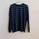 Лонгслив GAP Long Sleeve Crew Organic Cotton Color: Navy/Blue Stripes XL - изображение 1