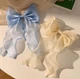 Бант для волос на заколке из органзы 26*16*8 см Fashion Accessories Бежевый - изображение 4