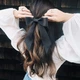Бант для волос на заколке шпилька 21*14*4 см Fashion accessories Черный - изображение 1
