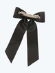 Бант для волос на заколке шпилька 21*14*4 см Fashion accessories Черный - изображение 4