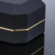 Квадратная коробочка для помолвочного кольца Briller футляр с LED подсветкой для предложения / ювелирных и бижутерных изделий, черный с золотистым (105065144) - изображение 3