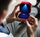 Квадратная коробочка для помолвочного кольца Briller футляр с LED подсветкой для предложения / ювелирных и бижутерных изделий, красный с золотистым (105065161) - изображение 2