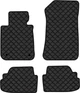 Килимки з екошкіри EVAtech ECO в салон авто для 1 Series (E81) BMW 2004-2013 1 покоління Htb EU Екошкіра чорна з чорною ниткою чорний кант (BM44382PB4BW2BBB) - зображення 1