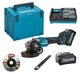 Акумуляторна кутова шліфмашина Makita XGT 40 V Max GA005GM201 у кейсі MakPac 4 з 2 акб 40V 4.0Ah та з/п DC40RA (GA005GM201) - зображення 1